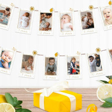 Guirlande photo anniversaire 1 an Guirlande photo anniversaire 1 an