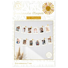 Guirlande anniversaire 1 an personnalisable avec photos Guirlande anniversaire 1 an personnalisable avec photos