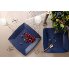Assiettes jetables bleu marine