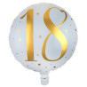 Ballon alu 18 ans gonflable à l'hélium pour anniversaire