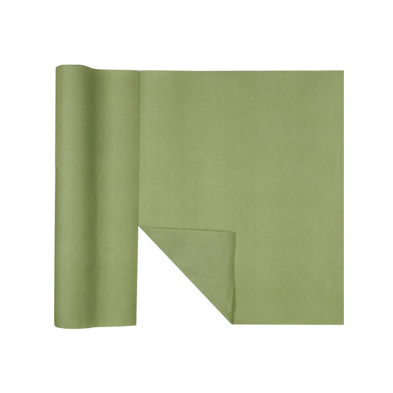 Chemin de table vert sauge Chemin de table vert sauge