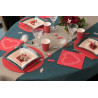 Décoration de table thème rouge