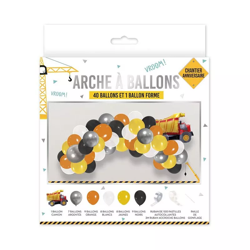 20 Ballons Tracteur 30 Cm - Décoration De Fête D'anniversaire Enfant, Thème Ferme Ou Chantier