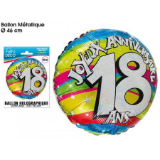 Ballons anniversaire 18 ans mylar