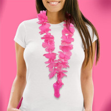 Collier fleurs roses avec zizi