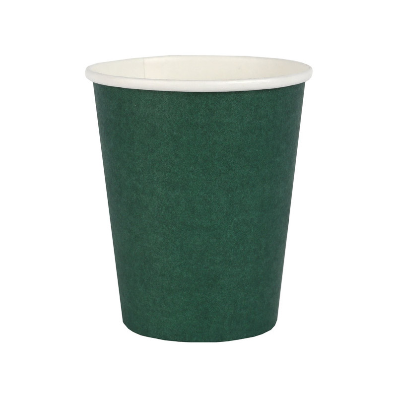Gobelet en carton vert foncé