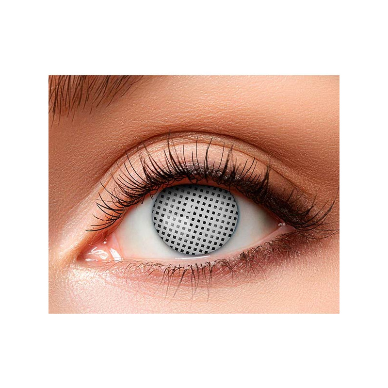 Lentilles blanches sans pupilles Halloween effet brouillard Lentilles blanches sans pupilles Halloween effet brouillard