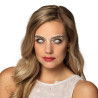 Lentilles de contact blanches Halloween quadrillage