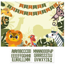 Toile de fond anniversaire jungle