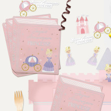 Serviettes en papier princesse anniversaire