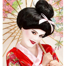 Tube de maquillage blanc pour déguisement de Geisha