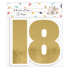Livre d'or 18 ans blanc et or