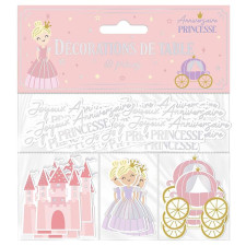 Confettis de table anniversaire thème princesse