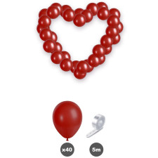 Arche de ballon en forme de cœur Arche de ballon en forme de cœur