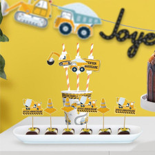 Table thème chantier anniversaire Table thème chantier anniversaire