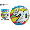 Ballon d'anniversaire 20 ans en aluminium gonflable à l'helium Ballon d'anniversaire 20 ans en aluminium gonflable à l'helium