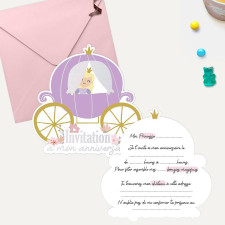 Invitation anniversaire princesse