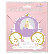 Carte invitation princesse