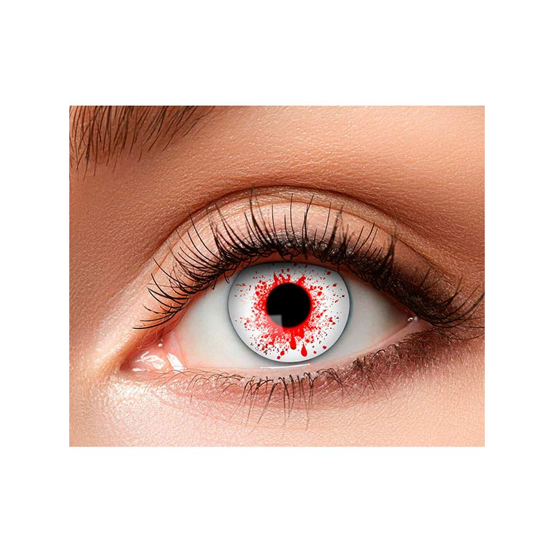 Lentilles Halloween yeux sanglants