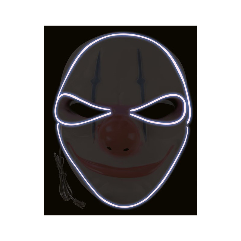 Masque Halloween lumineux de clown
