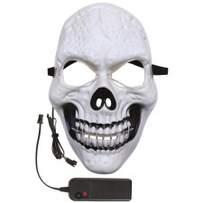 Masque squelette Halloween lumineux