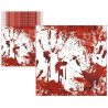 Serviette Halloween sanglante Serviette Halloween sanglante