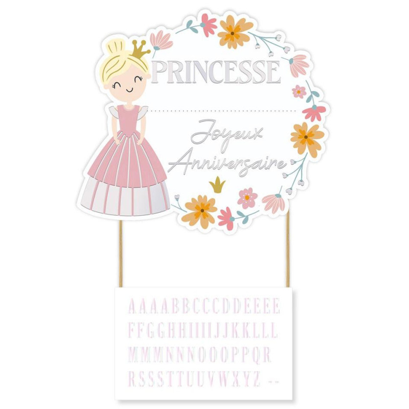 Cake topper princesse
