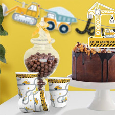 Déco anniversaire chantier construction