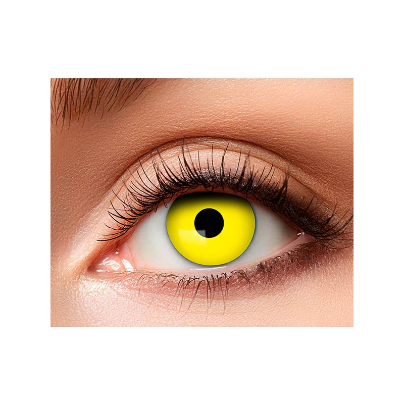 Lentille Halloween jaune
