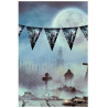 Guirlande fanion décoration zombie Halloween