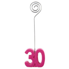 Marque-places 30 ans pour anniversaire roses, lot de 2