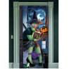 Déco de porte Halloween sorcière aux toilettes