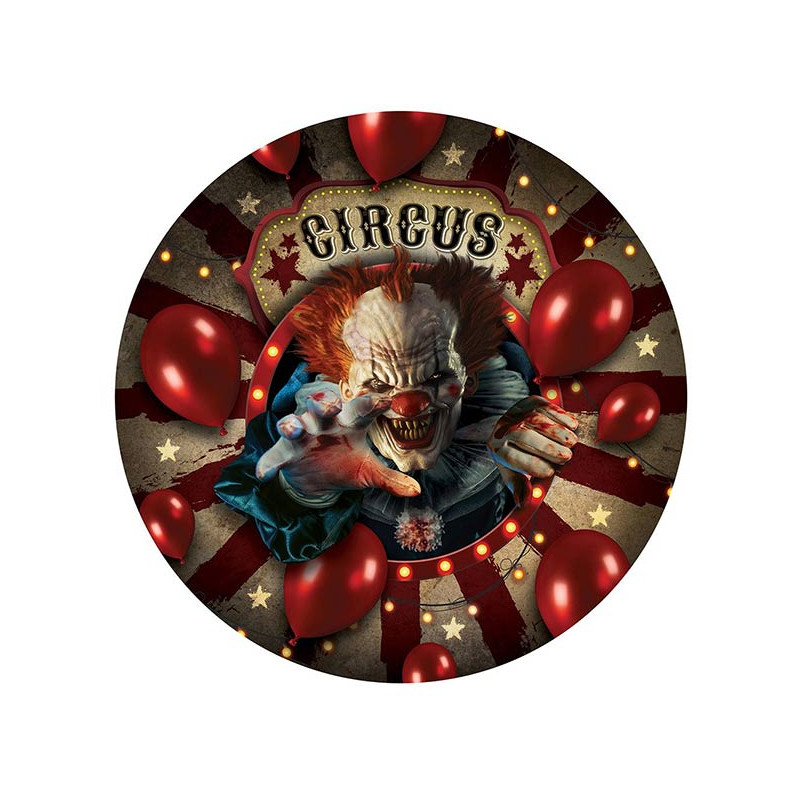 Assiette Halloween clown