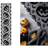 Chemin de table Halloween noir citrouille en tissu Chemin de table Halloween noir citrouille en tissu