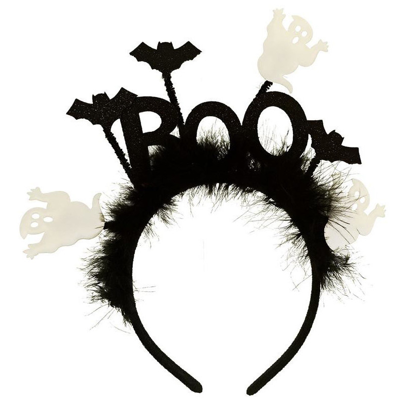 Serre-tête Halloween fantôme et chauve-souris