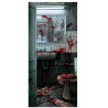 Décor de porte sanglant Halloween