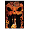 Rideau de porte Halloween thème citrouille