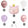Ballons d'anniversaire thème princesse pour arche