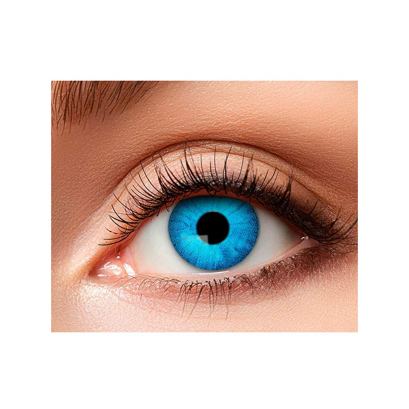 Lentille Halloween bleue