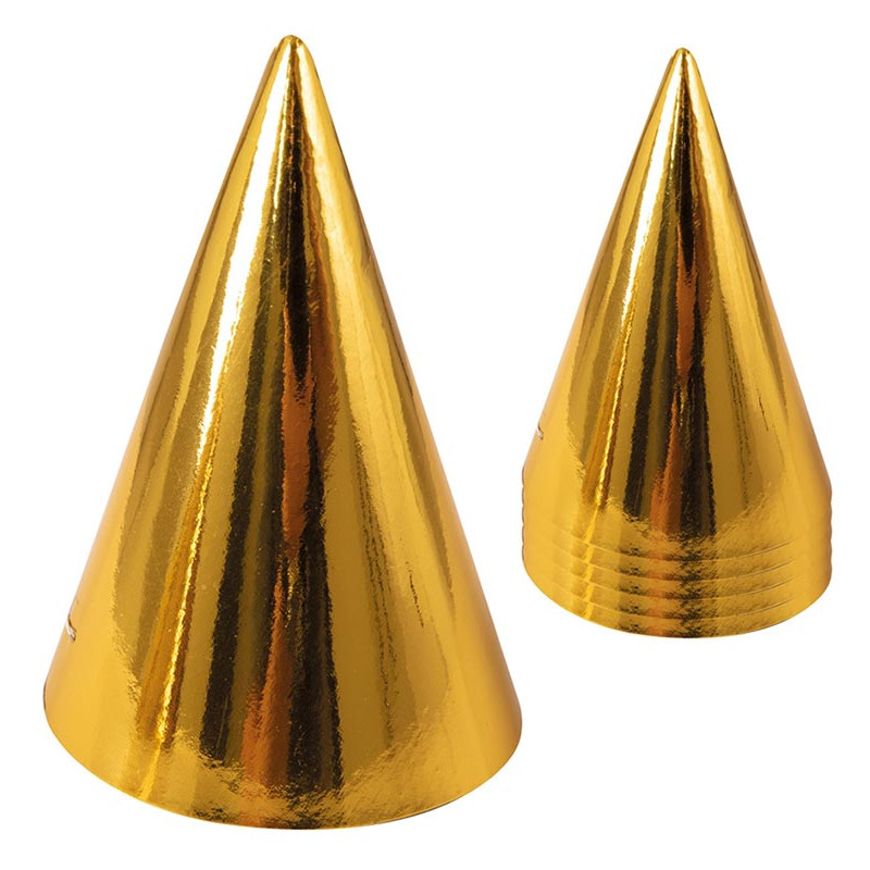 Chapeaux de fête en carton dorés Chapeaux de fête en carton dorés