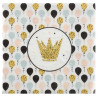 Serviettes aux couleurs pastels pour anniversaire enfant