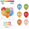 Ballon anniversaire multicolore Ballon anniversaire multicolore
