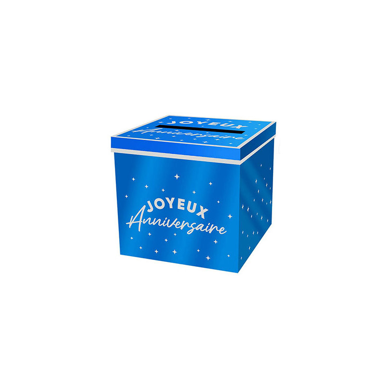 Urne anniversaire bleue