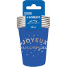 Gobelet anniversaire bleu en carton