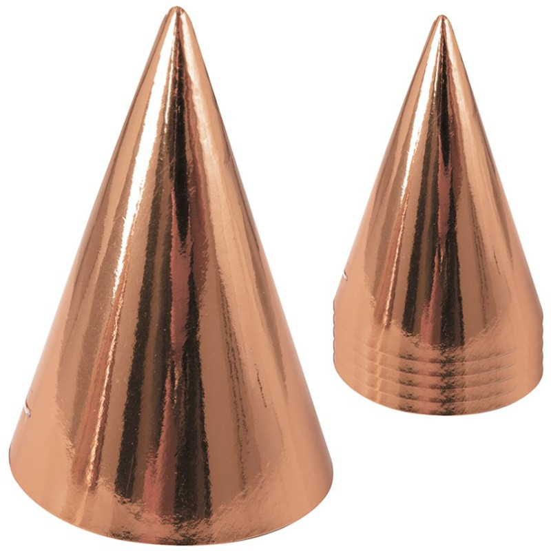 Chapeaux de fête en carton rose gold