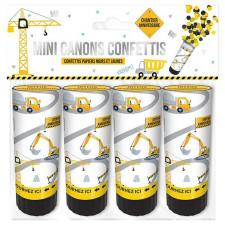 Canons à confettis anniversaire chantier