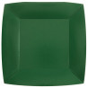 Assiette carton vert sapin