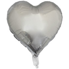 Ballon coeur argent