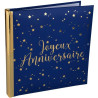 Livre d'or anniversaire bleu et or Livre d'or anniversaire bleu et or