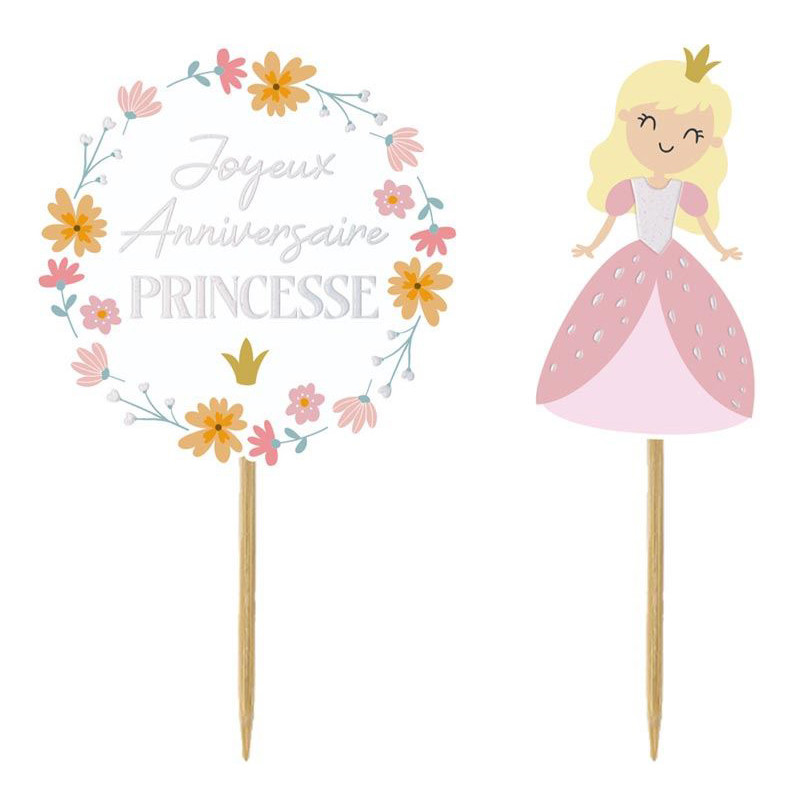 Pics pour décoration de gâteau d'anniversaire thème princesse